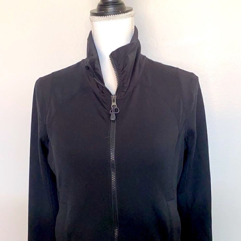 Zella Black Long Sleeve Athletic Jacket Size L